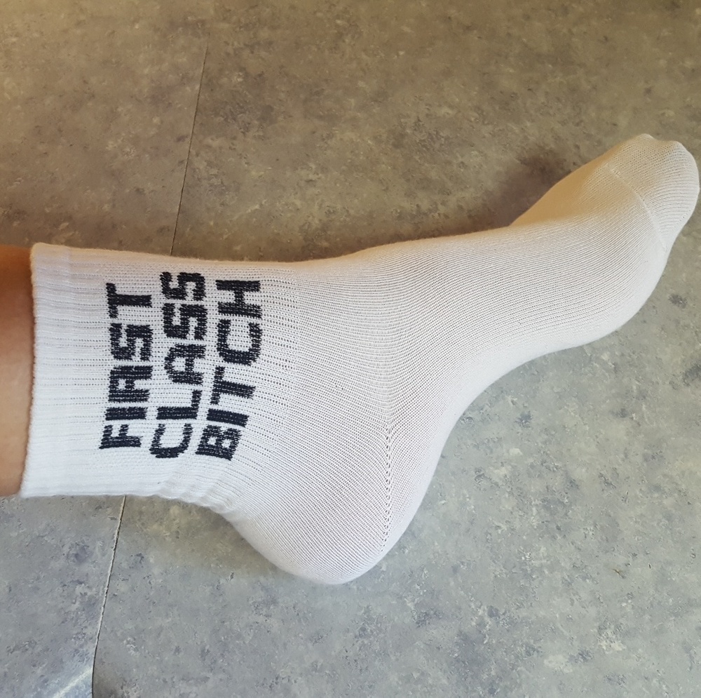First Class Bitch Ankle Socks - Picture 6 of 6